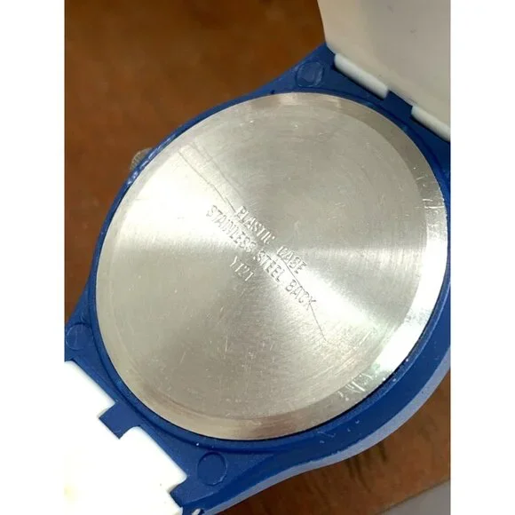 Miller Lite Beer Watch Unisex Quartz Vintage Blue White Rubber Band 35mm